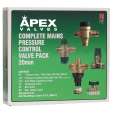 Apex VP20 20mm 500kPa Valve Pack - High (Mains) Pressure Pack  